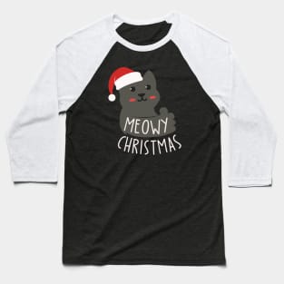 Christmas cat - meowy christmas Baseball T-Shirt